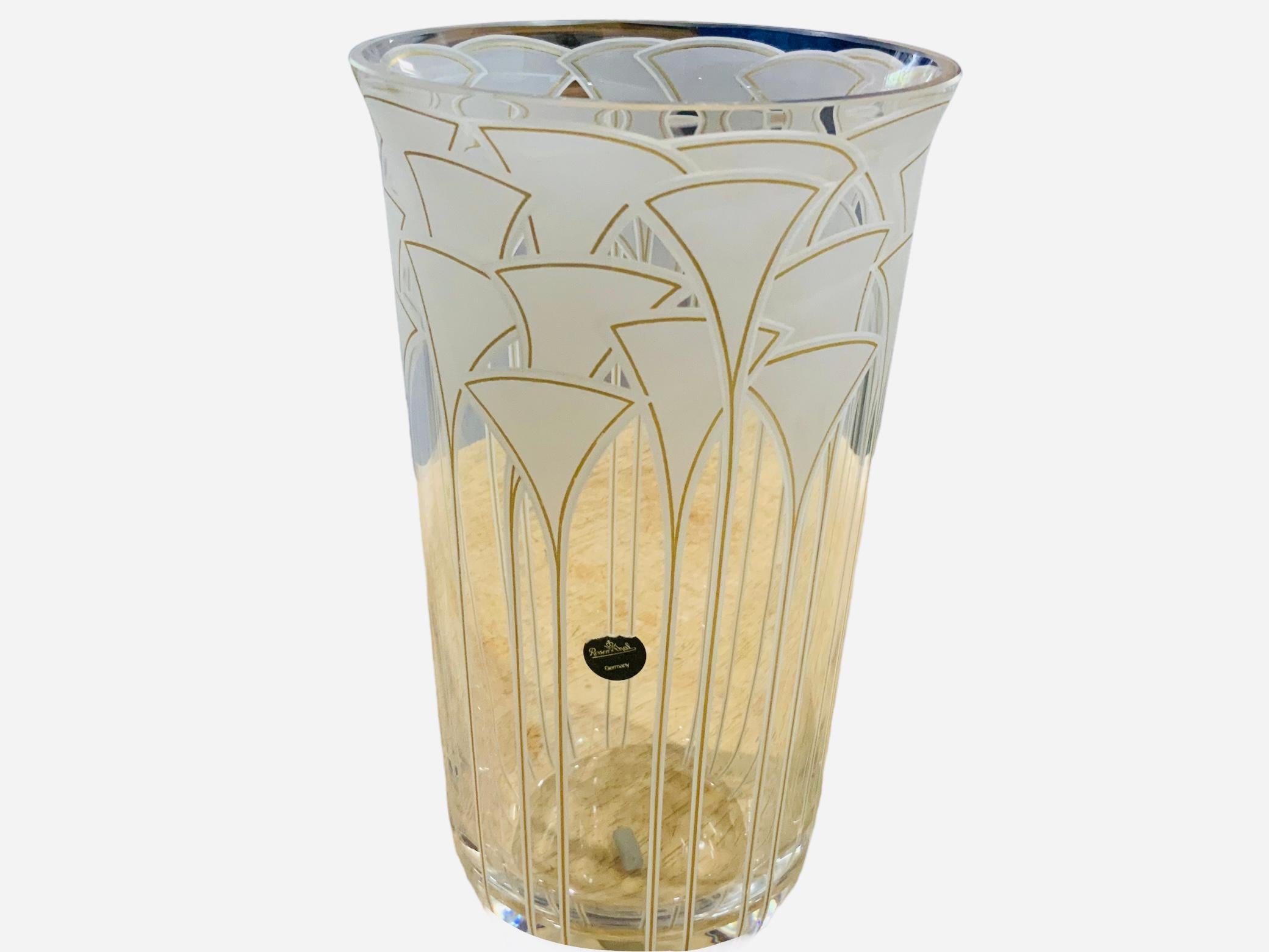 Modern Rosenthal Crystal Vase For Sale