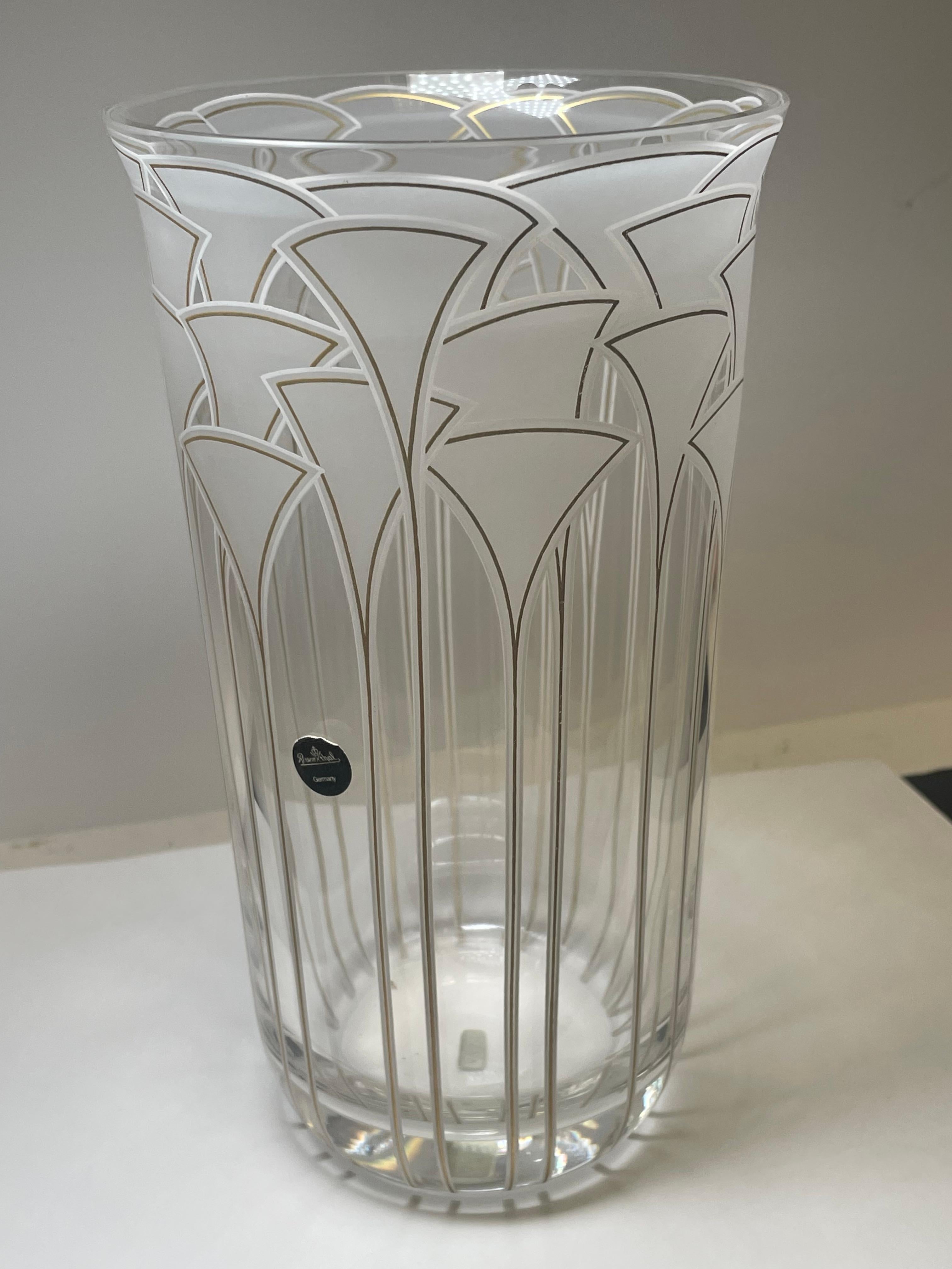 20th Century Rosenthal Crystal Vase For Sale