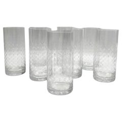 Vintage Rosenthal Crystal water glasses Richly Decorated 8 pcs