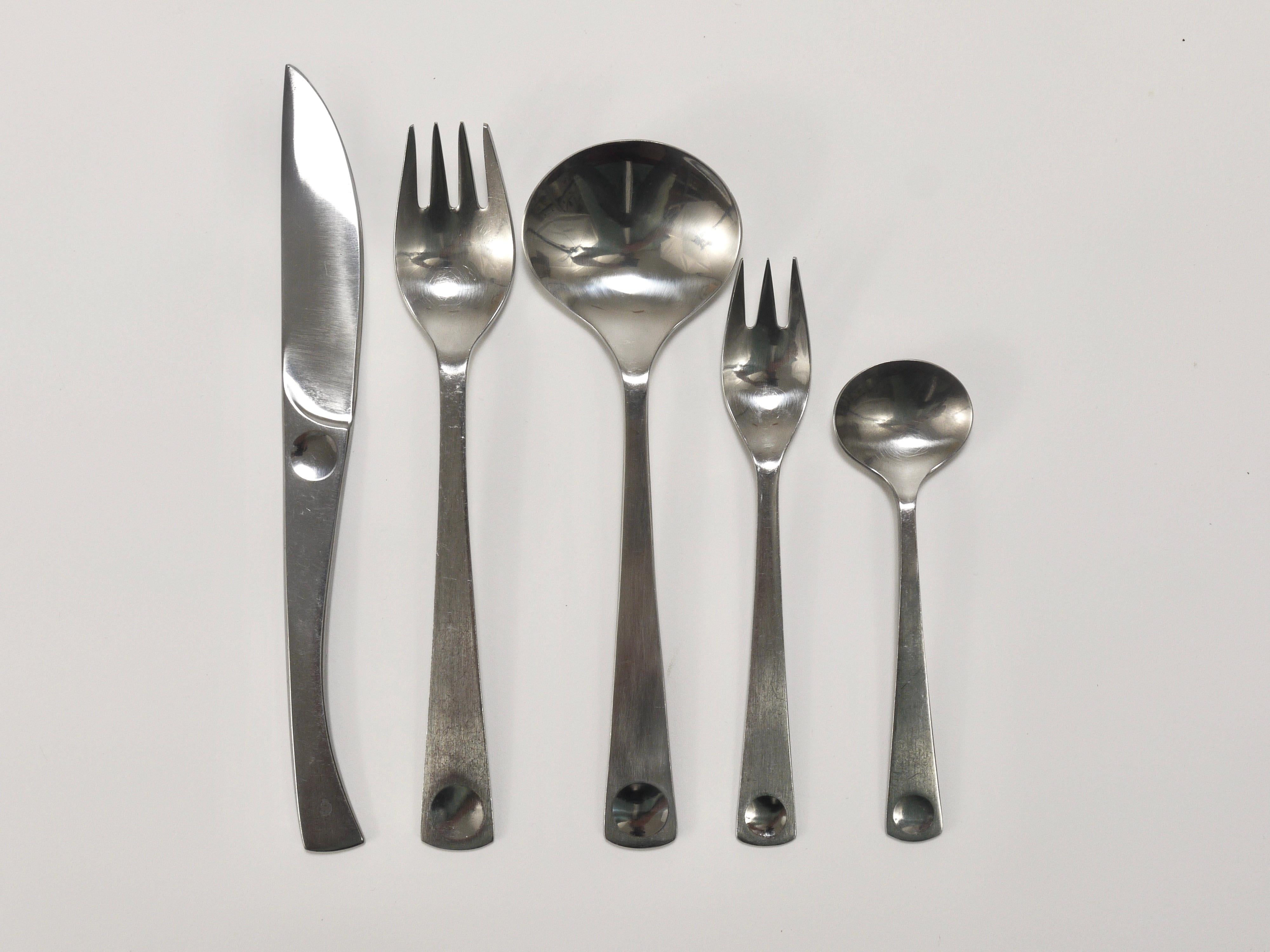 German Rosenthal Design PLUS Flatware, 68 pcs., For 12 Persons, by Wolf Karnagel, 1970s For Sale