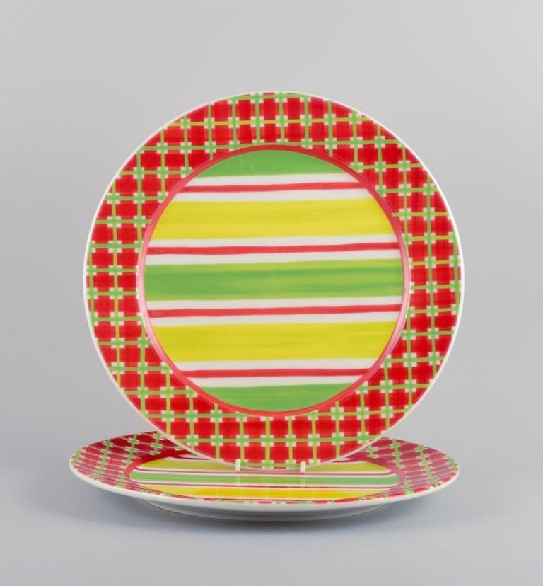 German Rosenthal, Designers Guild China, Orchard Collection, two porcelain cover plates For Sale