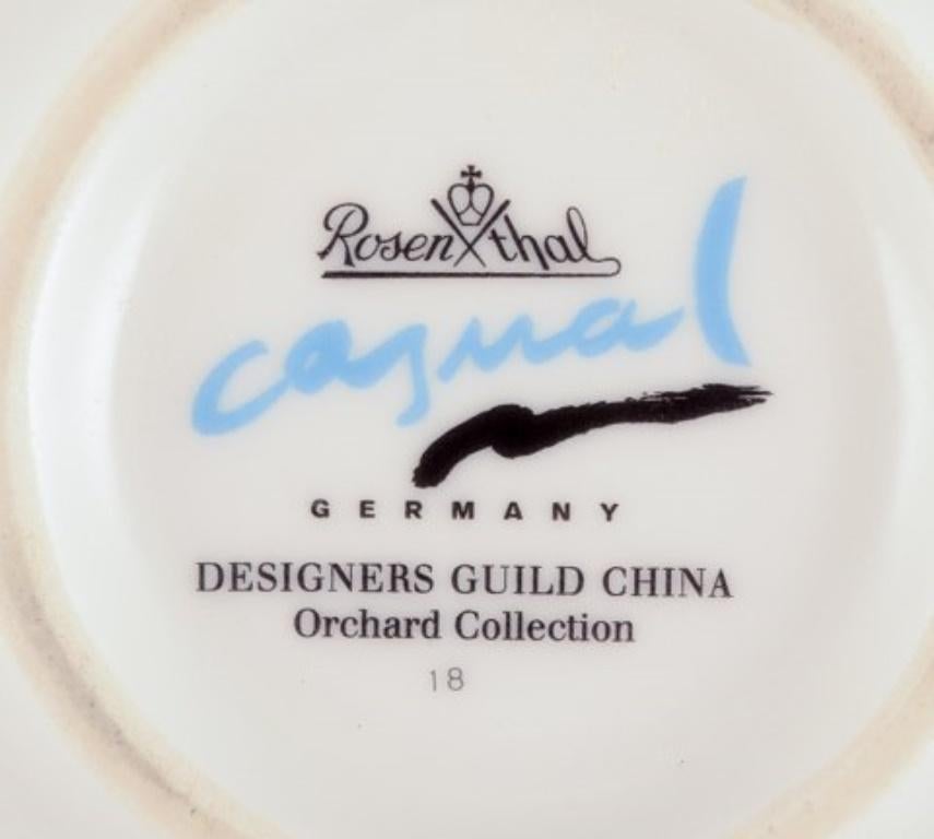 Rosenthal, Designers Guild China, Orchard Collection, two porcelain cover plates In Excellent Condition For Sale In Copenhagen, DK