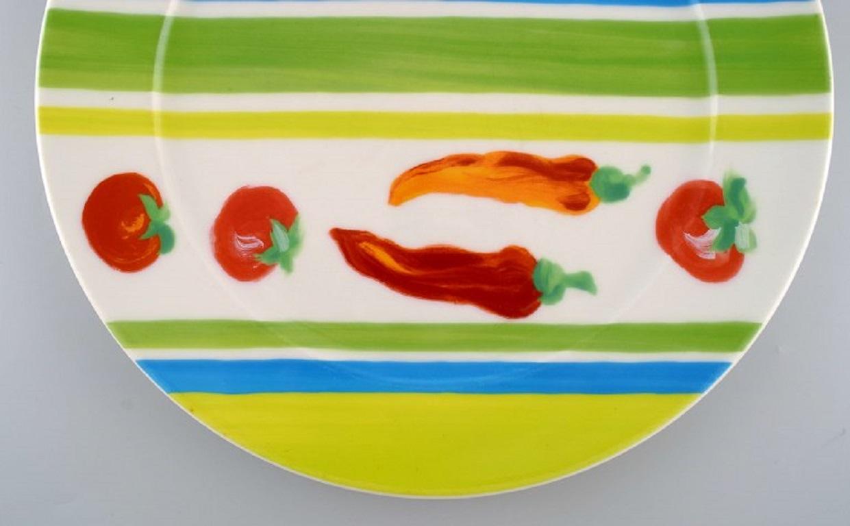 German Rosenthal Designers Guild, Orchard Collection, 3 Large Porcelain Cover Plates For Sale