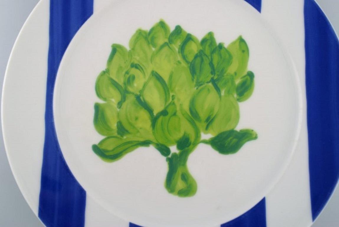 German Rosenthal Designers Guild, Orchard Collection, Five Large Porcelain Cover Plates For Sale