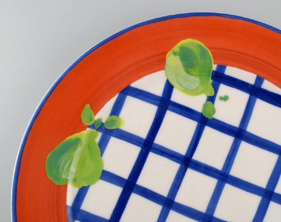 Rosenthal Designers Guild, Orchard Collection, Four Large Porcelain Cover Plates In Excellent Condition For Sale In Copenhagen, DK