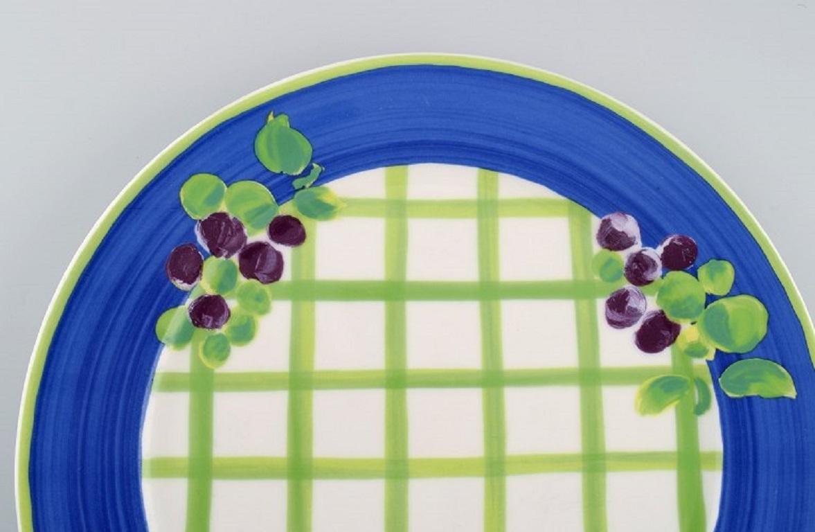 German Rosenthal Designers Guild, Orchard Collection, Two Large Porcelain Cover Plates For Sale