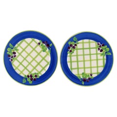 Rosenthal Designers Guild, Orchard Collection, zwei große Porzellanteller mit Deckel