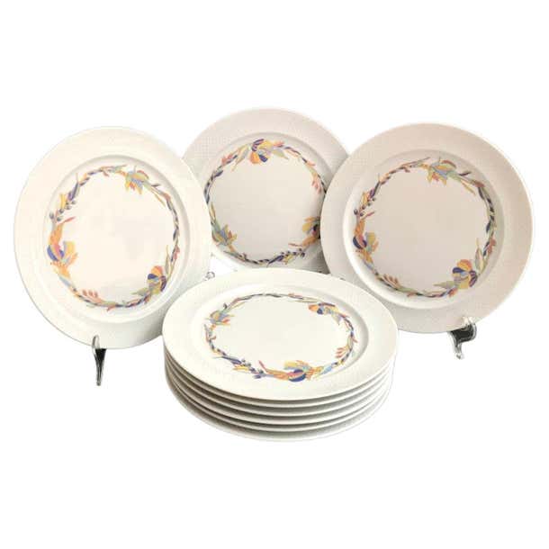 Rosenthal Dessert Plates Vintage Plates with Floral Pattern German ...