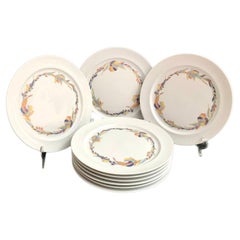Rosenthal Dessert Plates Used Plates with Floral Pattern German Porcelain