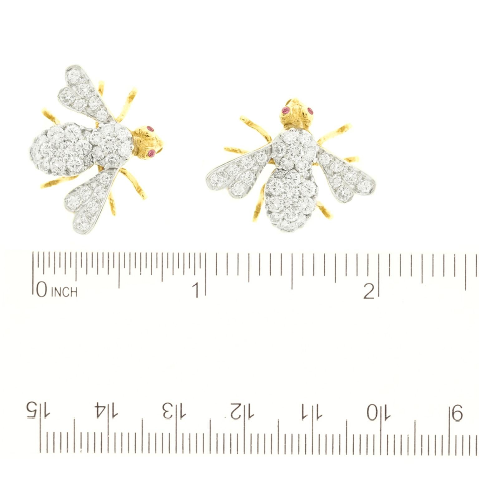 Rosenthal Diamond-Set Bee Pin 2