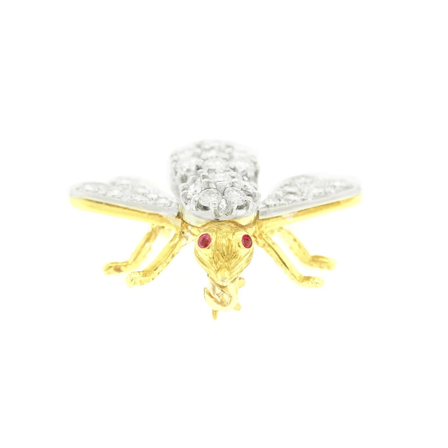 Rosenthal Diamond-Set Bee Pin 4
