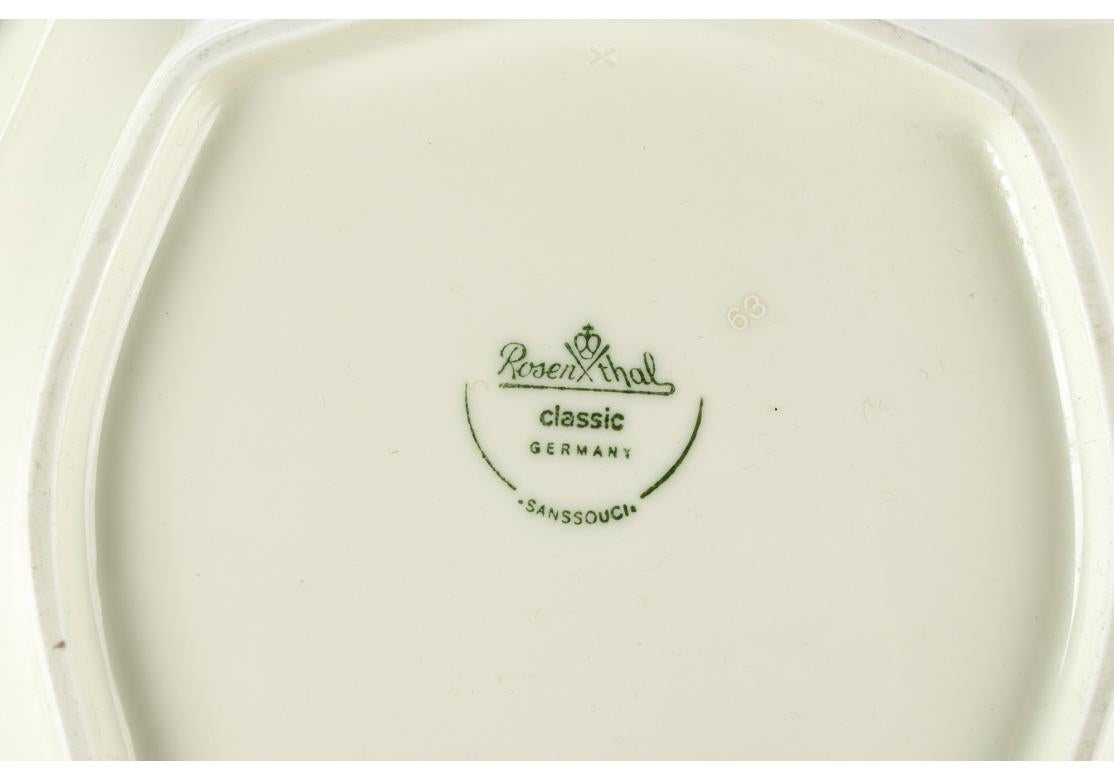 Rosenthal Diplomat Muster Tafelservice für 10 plus Servierstücke 5