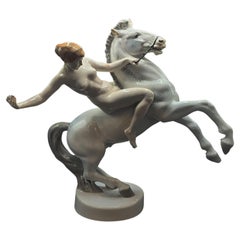 Figura Rosenthal "Amazona montando a caballo" de Anton Grafth