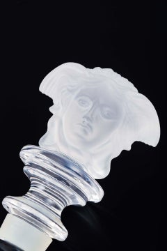 Rosenthal for Versace. Crystal stopper with Medusa motif. 1990s