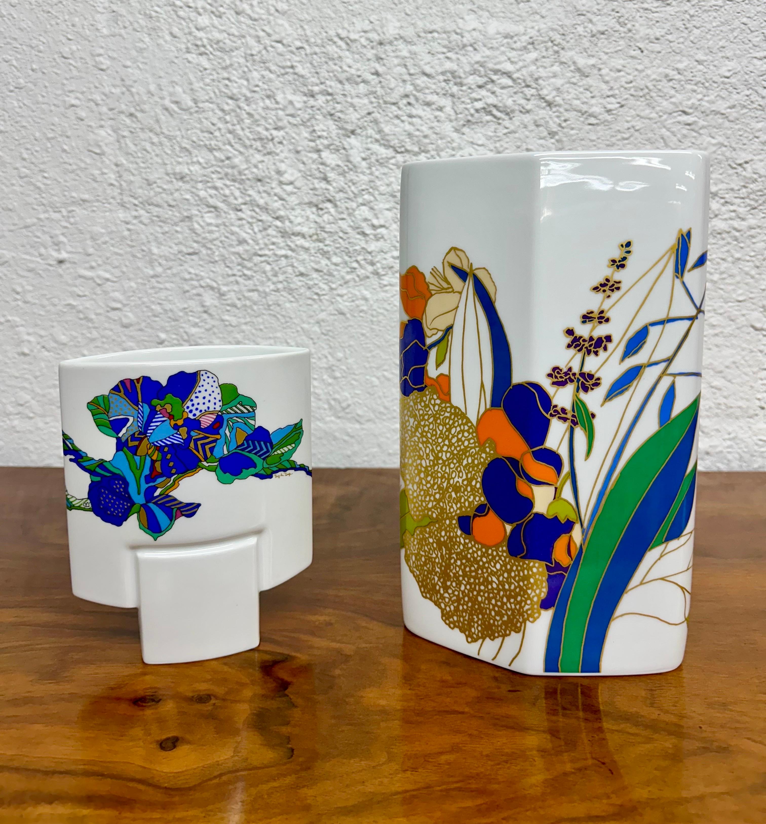 Rosenthal German Porcelain Debut Studio Line Vase Michael Boehm Brigitte Doege In Good Condition In Lutz, FL