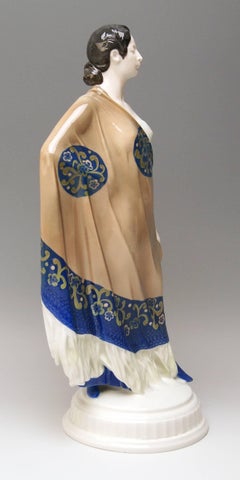 Jugendstilfigur K 138 Carmen Karl Himmelstoss von Rosenthal, Deutschland, um 1920