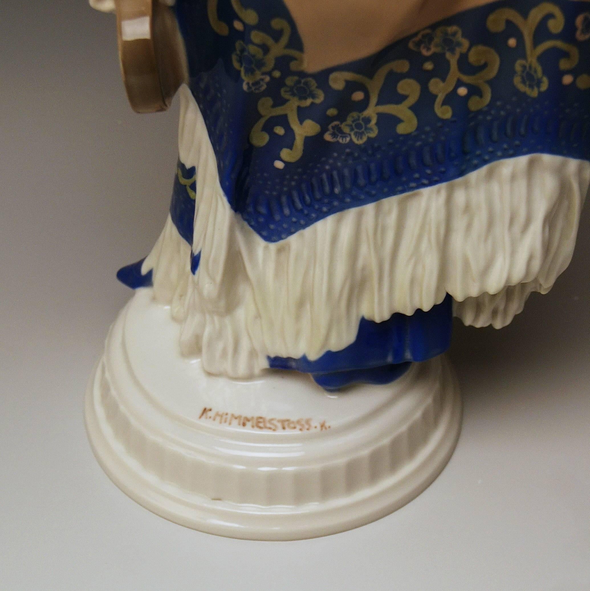 Peint Figurine de Rosenthal Allemagne Art Nouveau K 138 Carmen Karl Himmelstoss, vers 1920