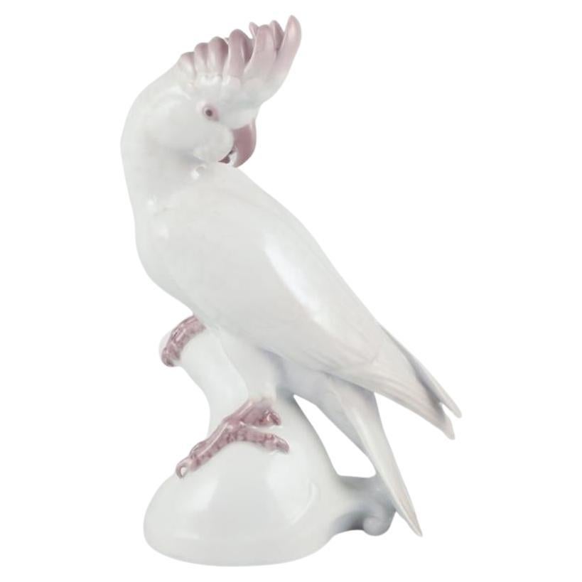 Rosenthal, Germany. Cockatoo in porcelain. Art Deco style.