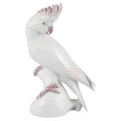 Rosenthal, Germany. Cockatoo in porcelain. Art Deco style.