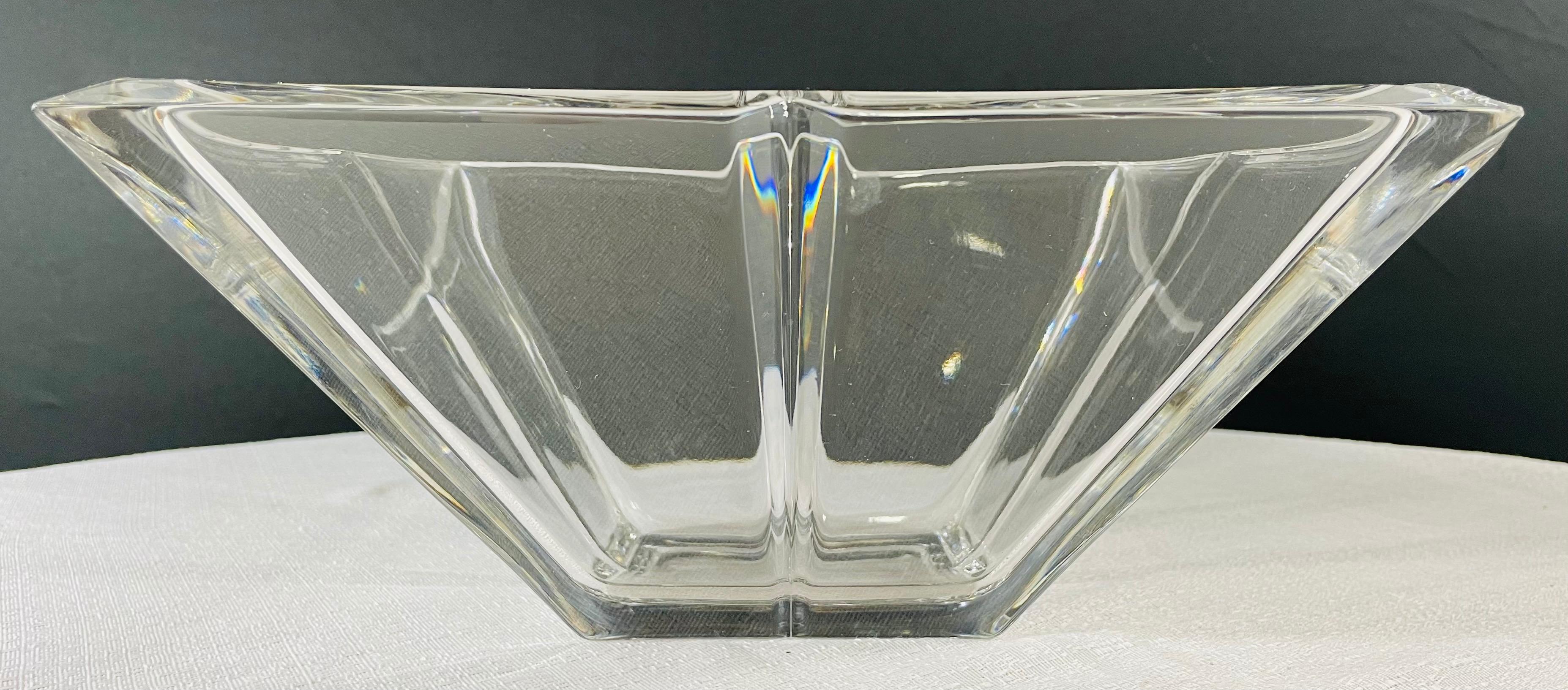 Moderne Pièce centrale ou bol en cristal Rosenthal Allemagne en vente