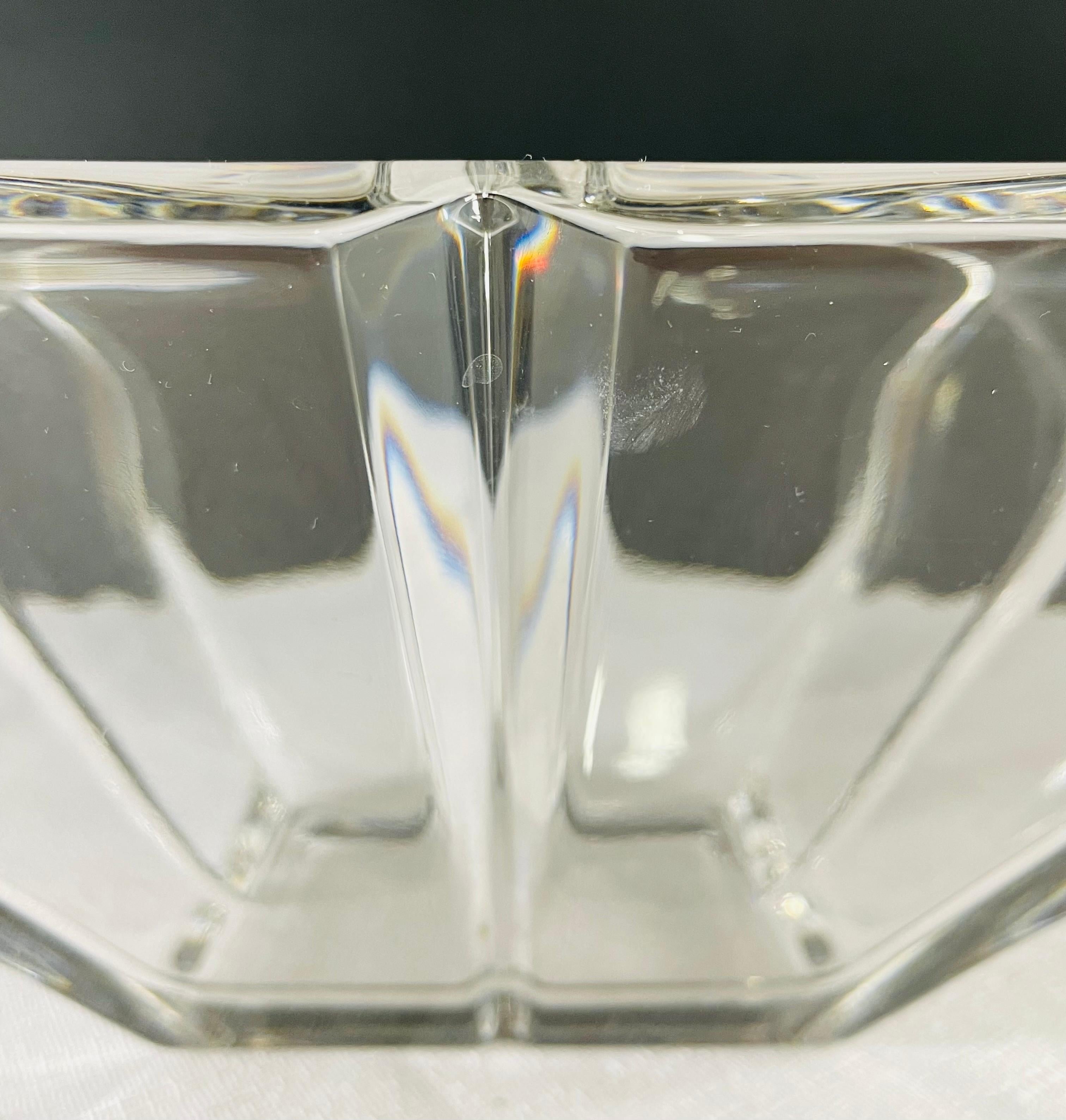 Pièce centrale ou bol en cristal Rosenthal Allemagne Bon état - En vente à Plainview, NY