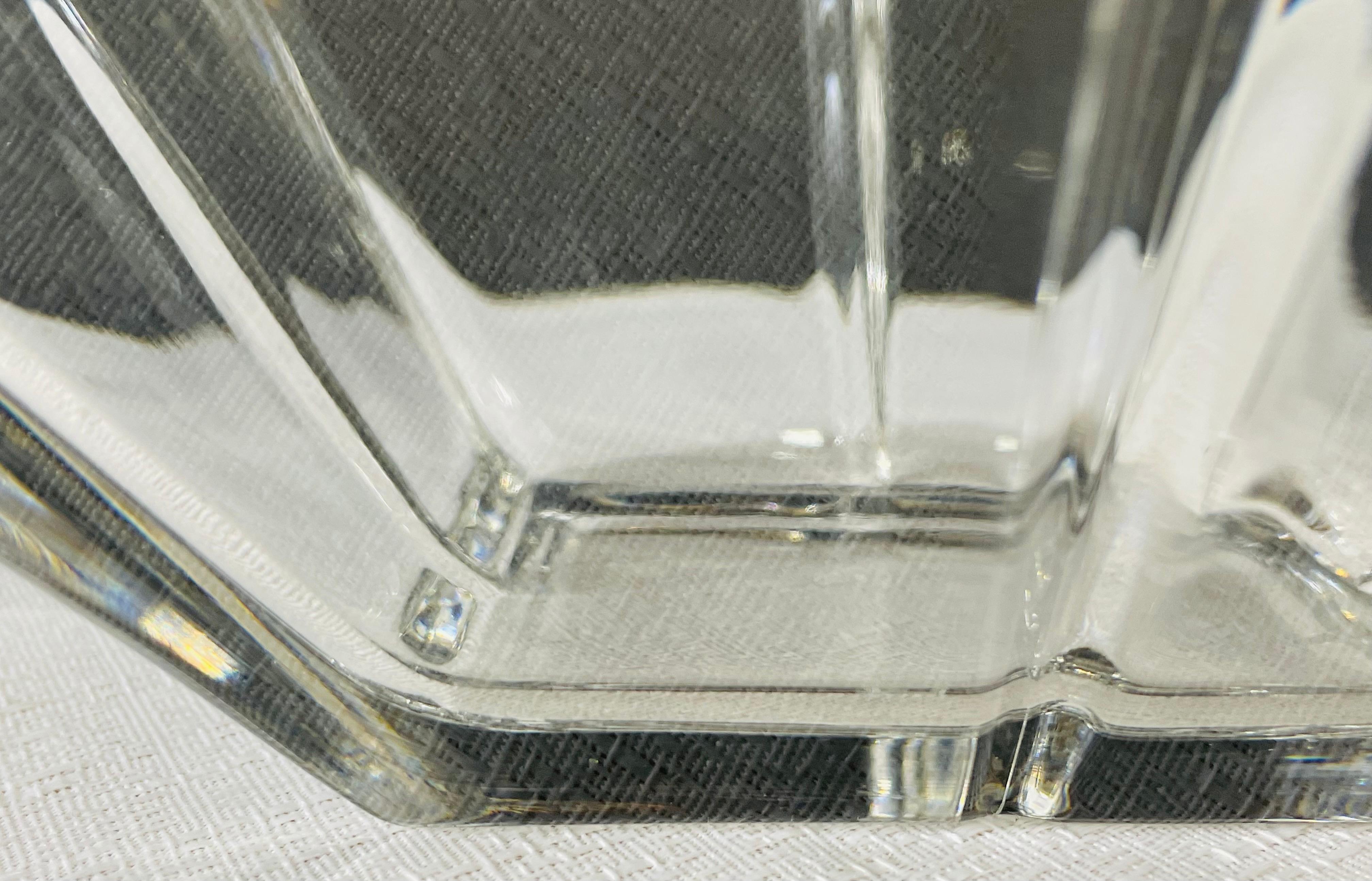 Fin du 20e siècle Pièce centrale ou bol en cristal Rosenthal Allemagne en vente