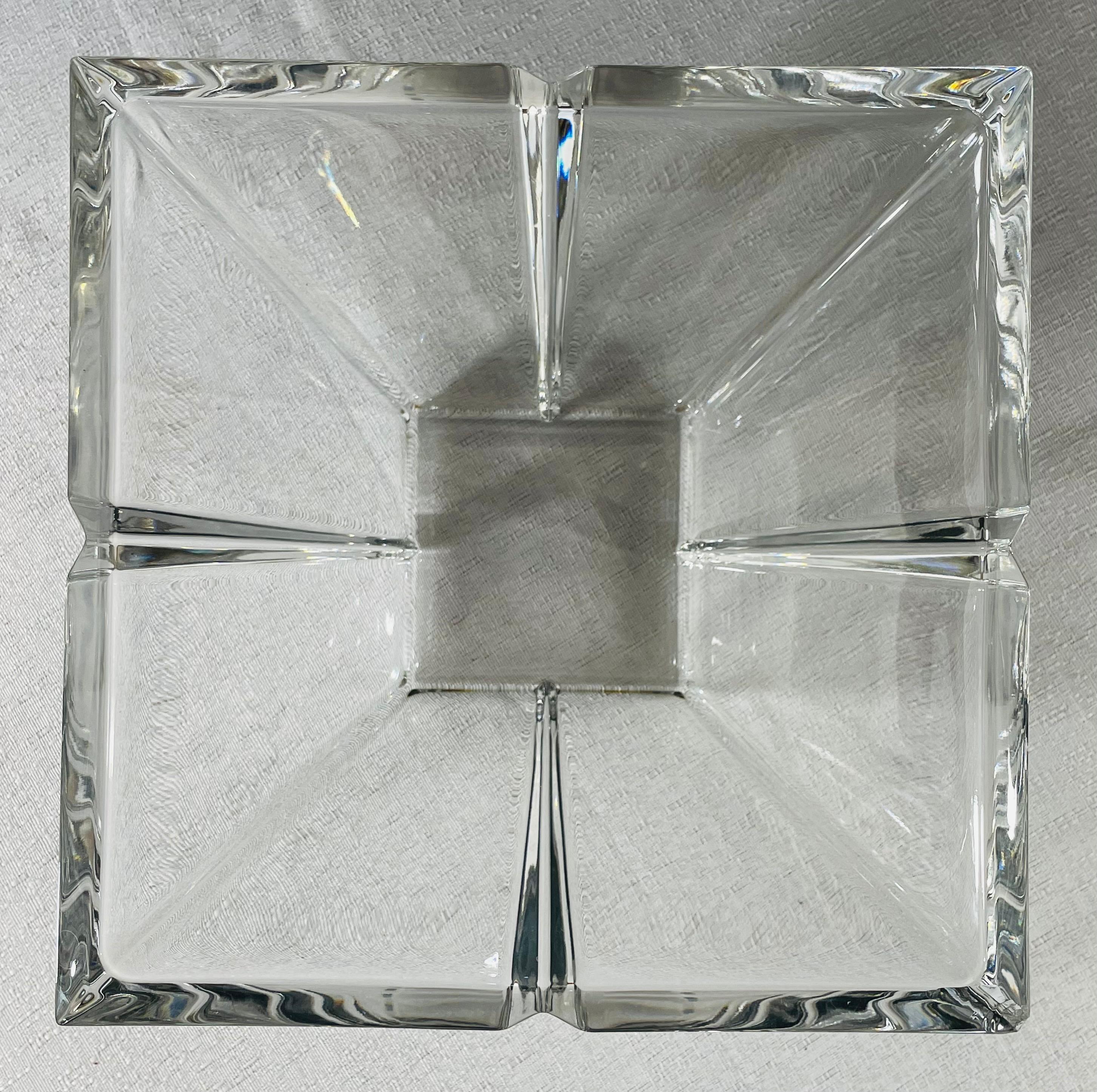 Pièce centrale ou bol en cristal Rosenthal Allemagne en vente 1