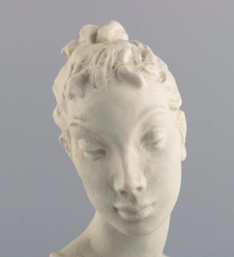 Rosenthal, Germany, Female Bust in Bisquit, Mid-20th Century  For Sale 2