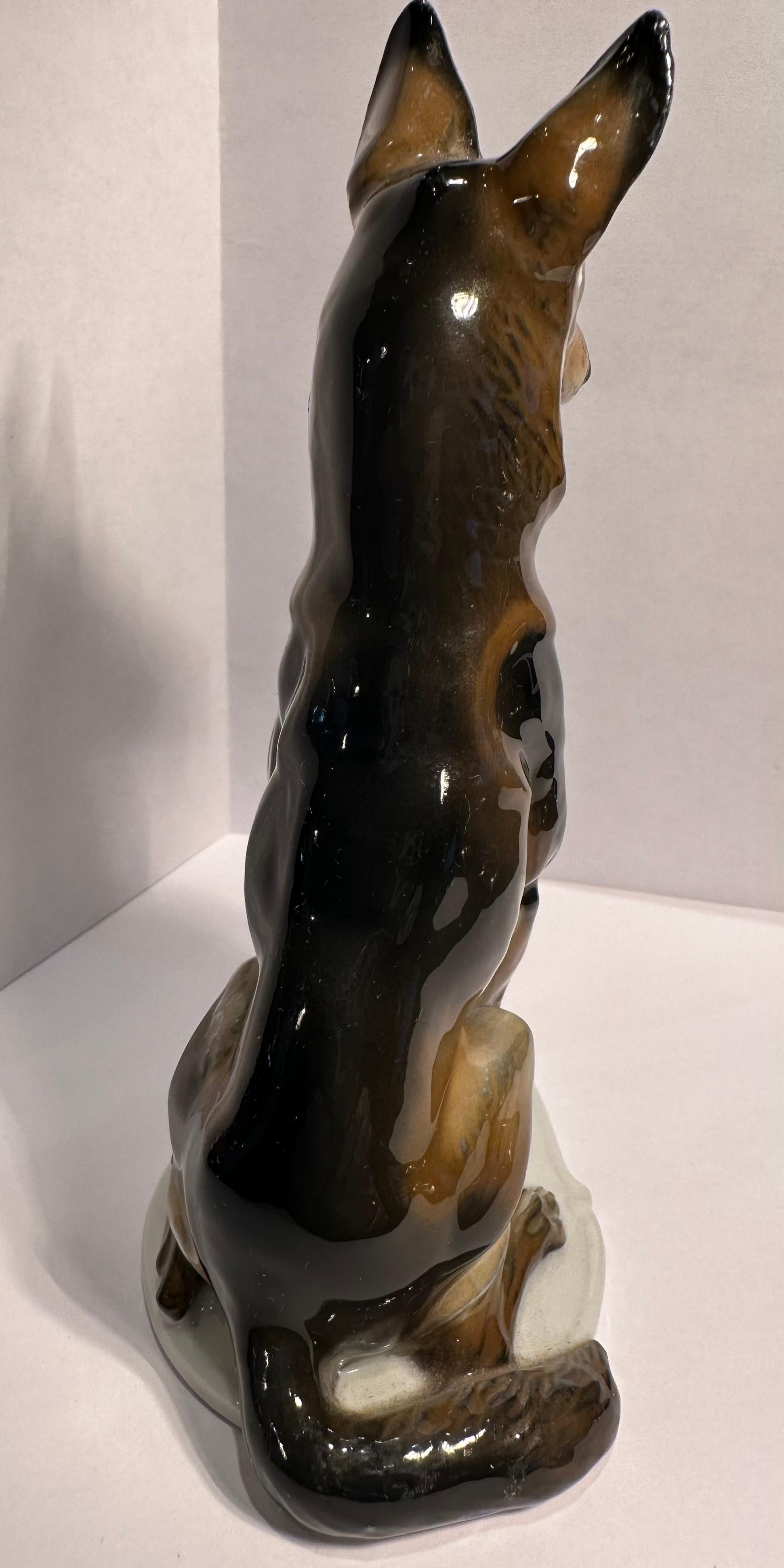 Other Rosenthal Germany German Shepherd Porcelain Dog Figurine Artist Theodor Karner For Sale