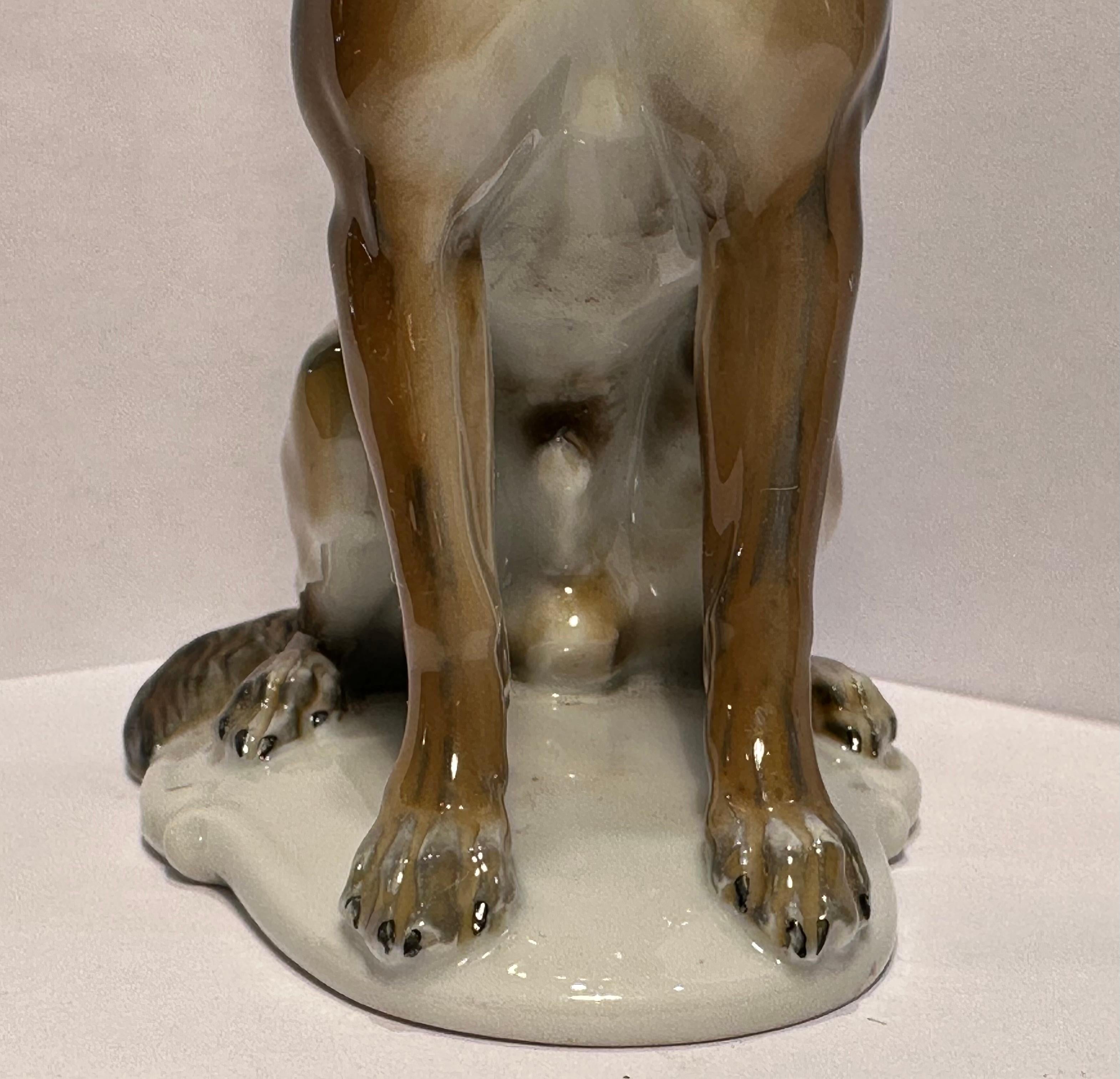  Rosenthal Deutschland Deutsche Hirte Porzellan Hundefigur des Künstlers Theodor Karner (20. Jahrhundert) im Angebot