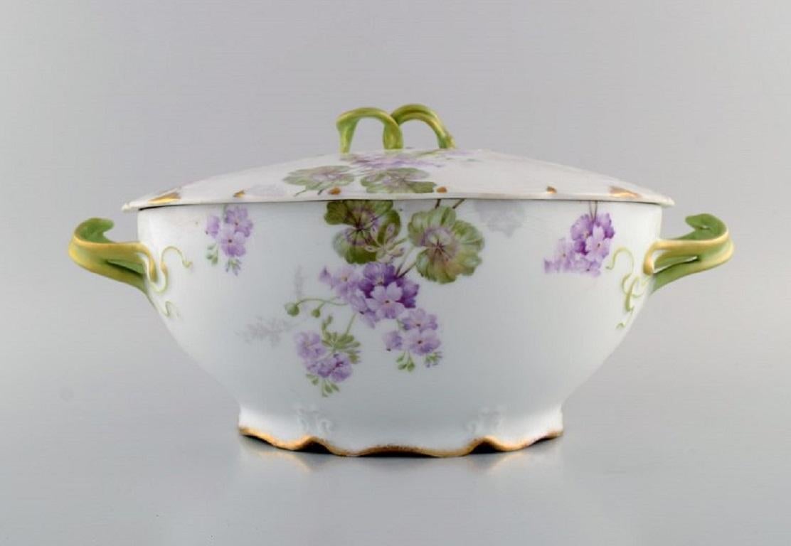 Rosenthal, Germany, Large Iris Lidded Tureen in Hand-Painted Porcelain 1