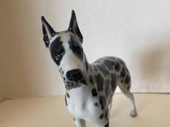 Rosenthal Germany Porcelain Harlequin Spotted Great Dane Dog Figurine