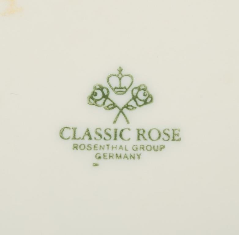 Milieu du XXe siècle Rosenthal, Allemagne. Grand bol ovale de couleur crème Sanssouci en vente