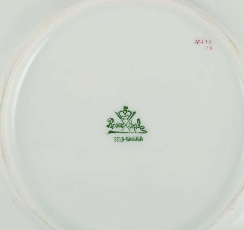 Rosenthal, Allemagne. Ensemble de six assiettes en porcelaine avec divers motifs de fruits. 1930s en vente 2