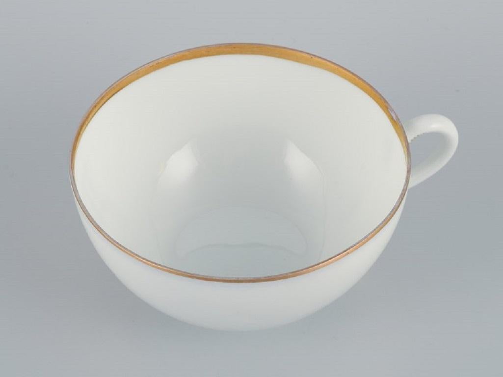 Early 20th Century Rosenthal, Germany, Set of Three Large Teacups and Matching Porcelain Saucers For Sale