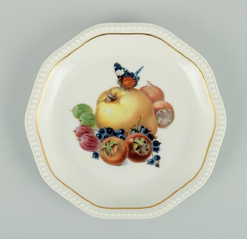 platos decorados de frutas