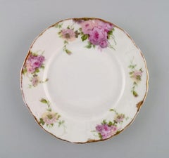 Rosenthal, Germany, Three Iris Plates in Hand-Painted Porcelain with Flowers