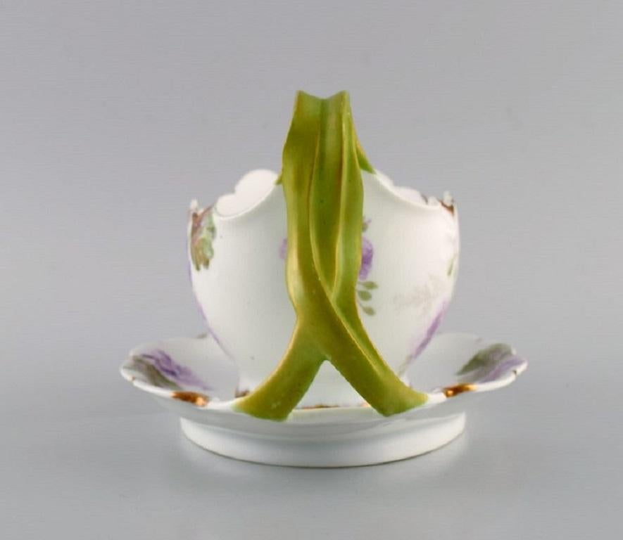 Rosenthal, Germany, Two Iris Sauce Boats in Hand-Painted Porcelain, 1920s 1