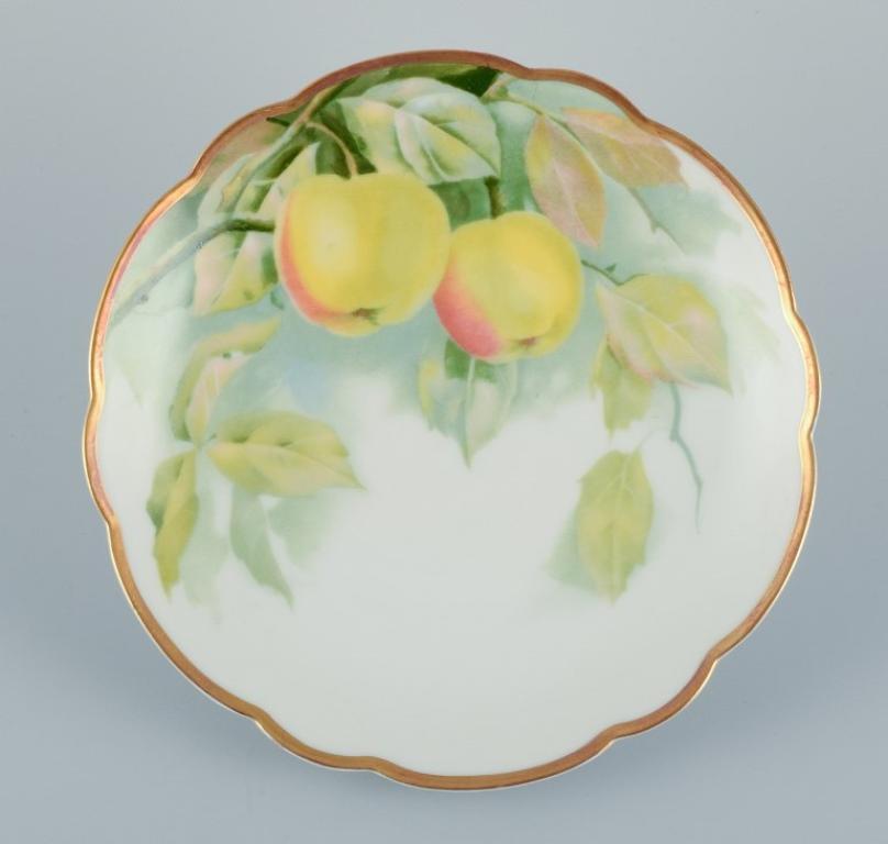 Rosenthal, Germany.Set of six porcelain plates with various fruit motifs.  For Sale 1