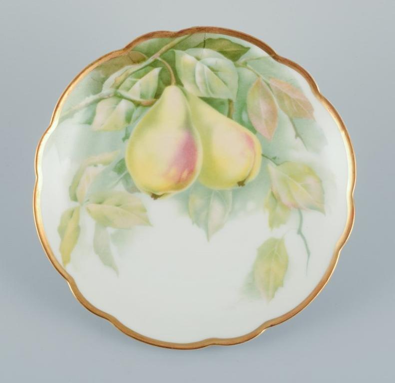 Rosenthal, Germany.Set of six porcelain plates with various fruit motifs.  For Sale 2