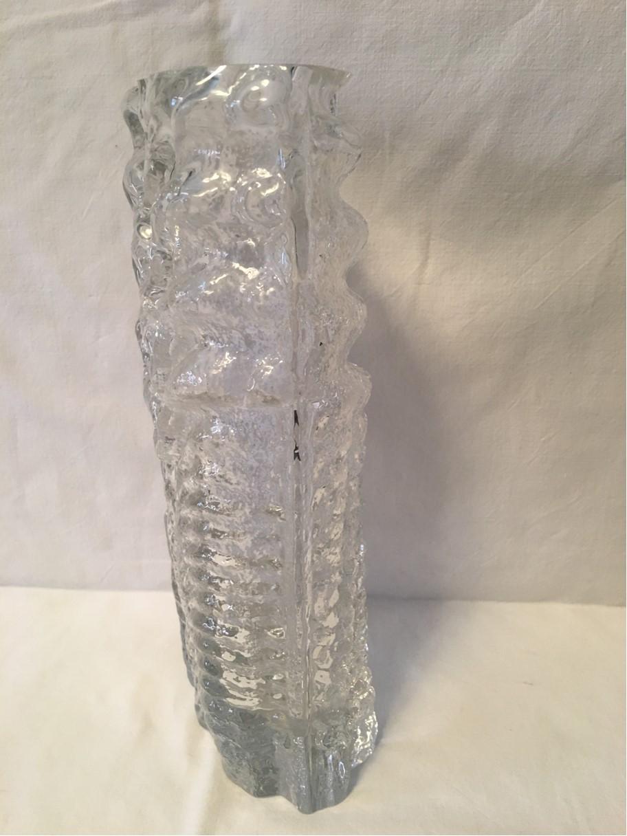 Rosenthal Glass Vase by Martin Freyer, Germany, 1960's In Good Condition For Sale In Frisco, TX
