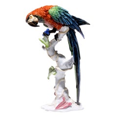 Rosenthal Group Fritz Heidenreich Porcelain Figurine "PARROT" Marked ARA-1670