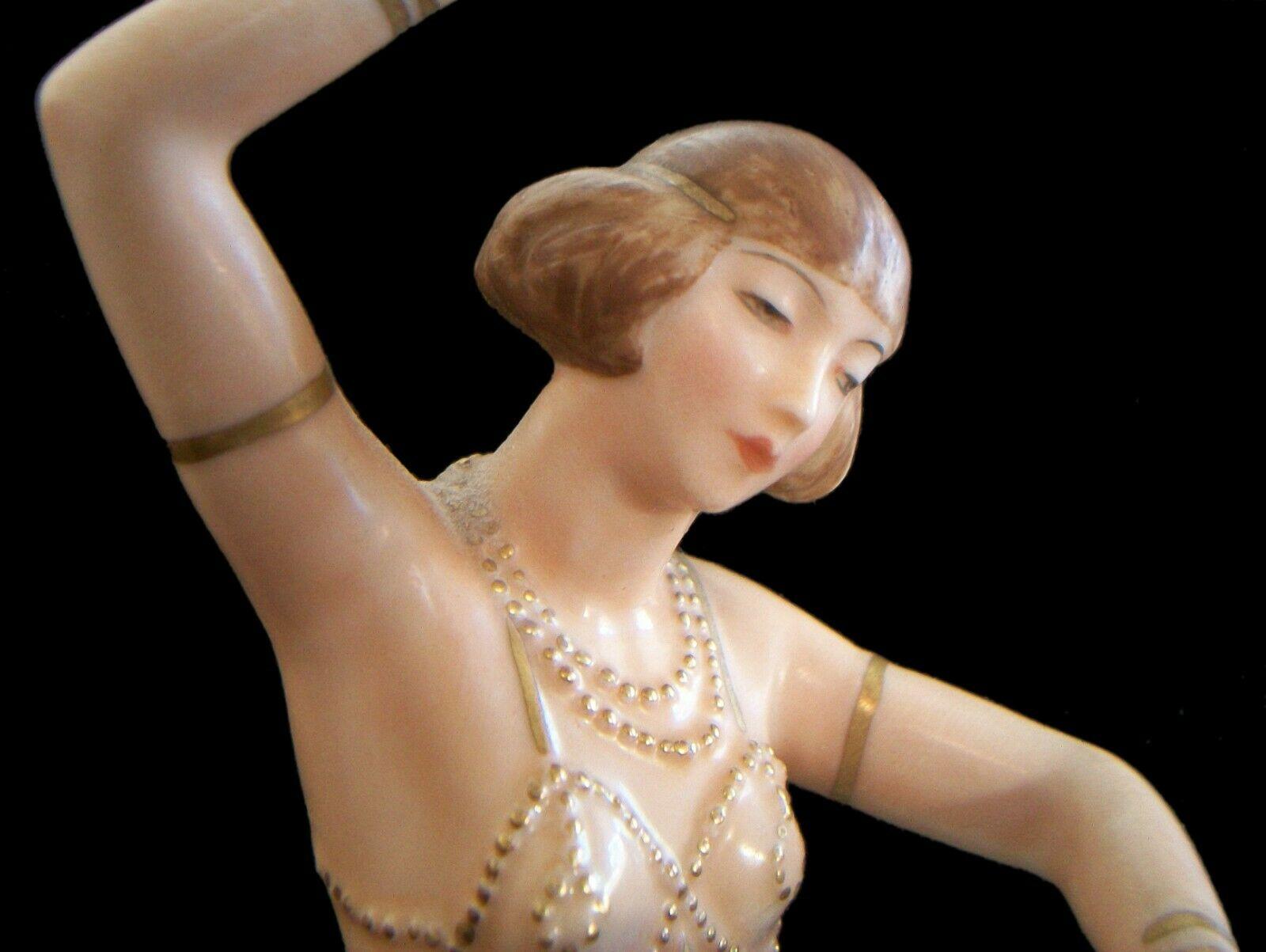 Porcelaine Rosenthal, Gustav Oppel, Salambo, figure en porcelaine Art Déco, vers 1930 en vente