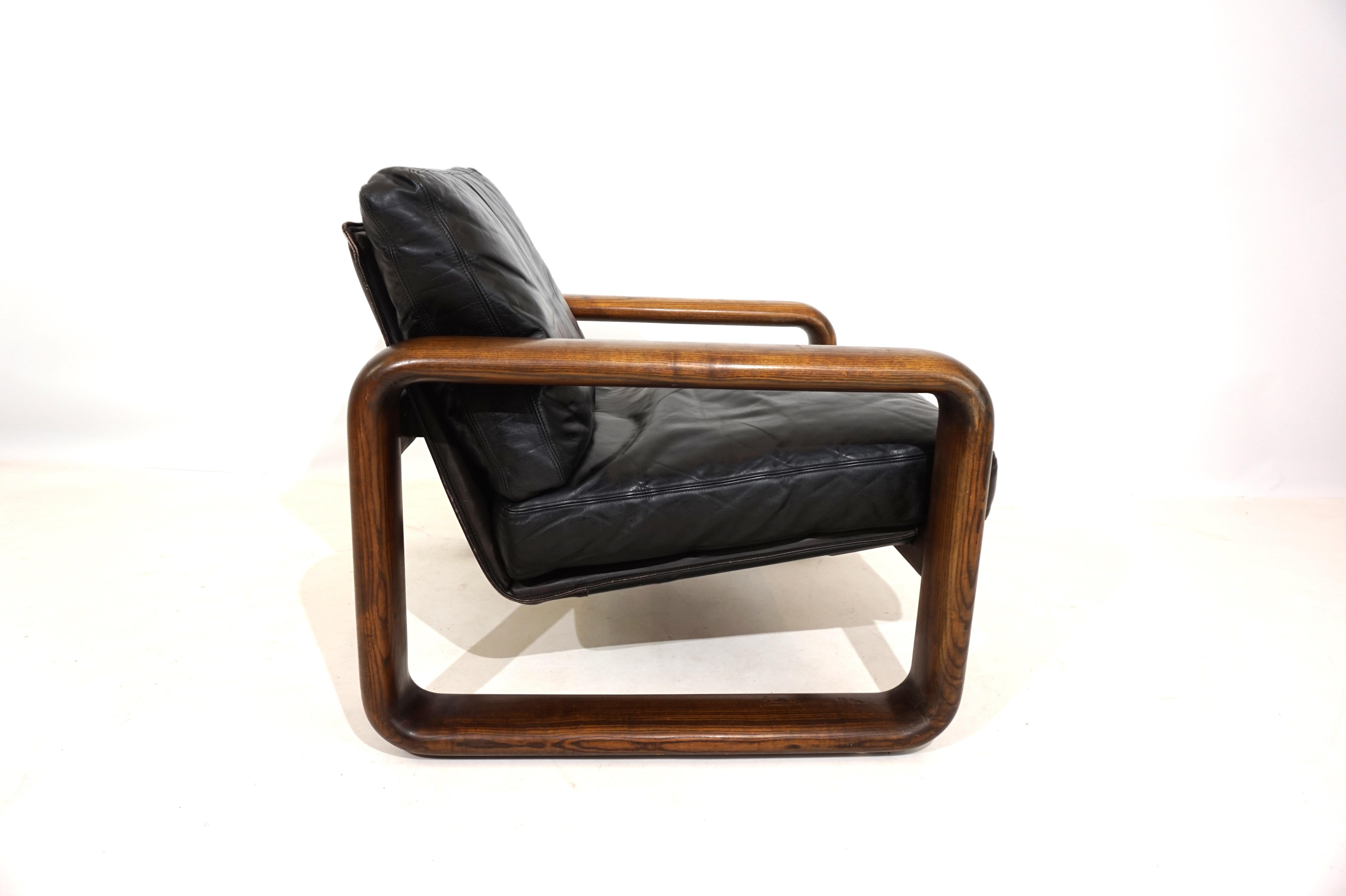 Rosenthal Hombre leather armchair by Burkhard Vogtherr 4