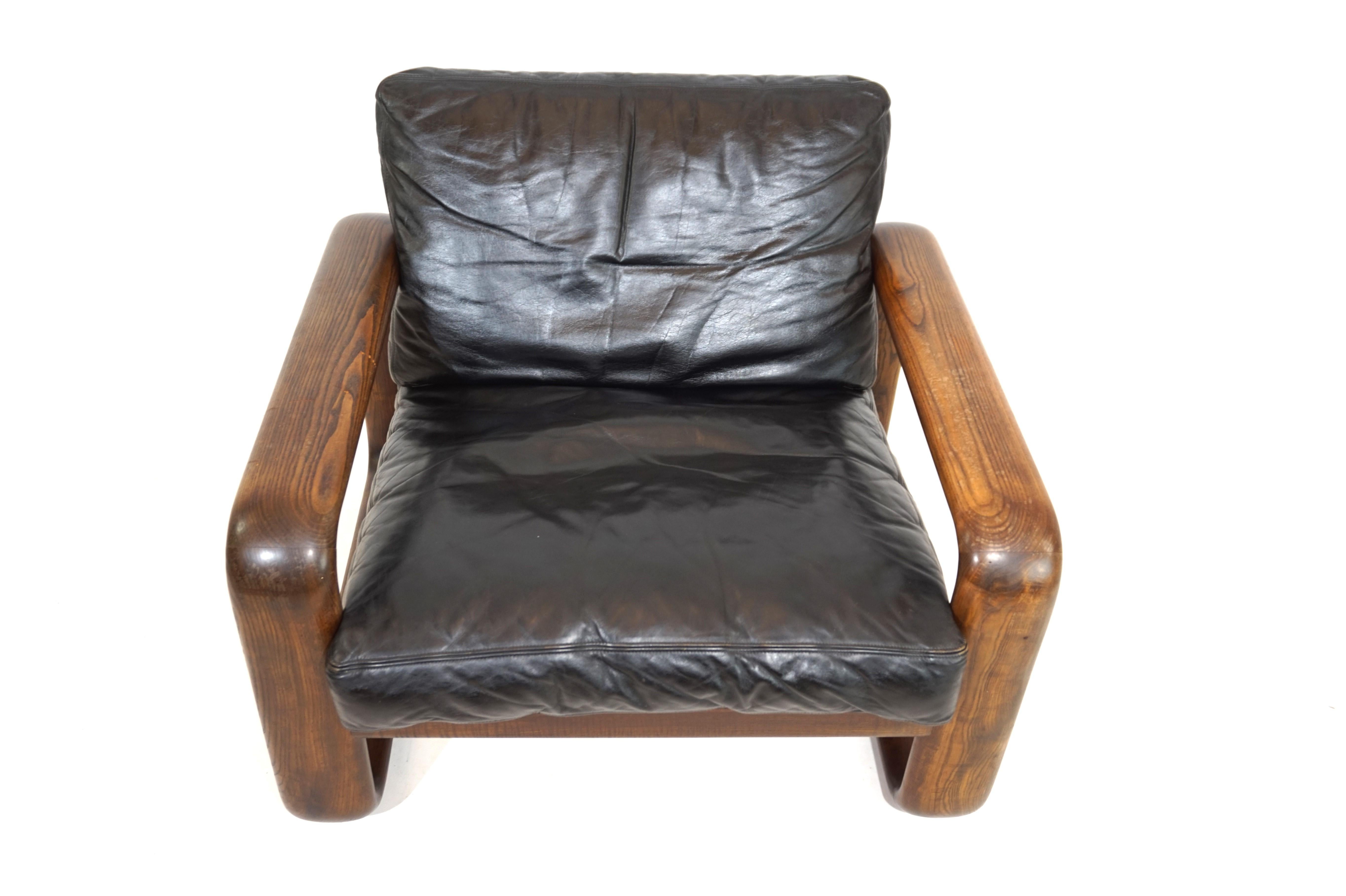 Rosenthal Hombre leather armchair by Burkhard Vogtherr 7