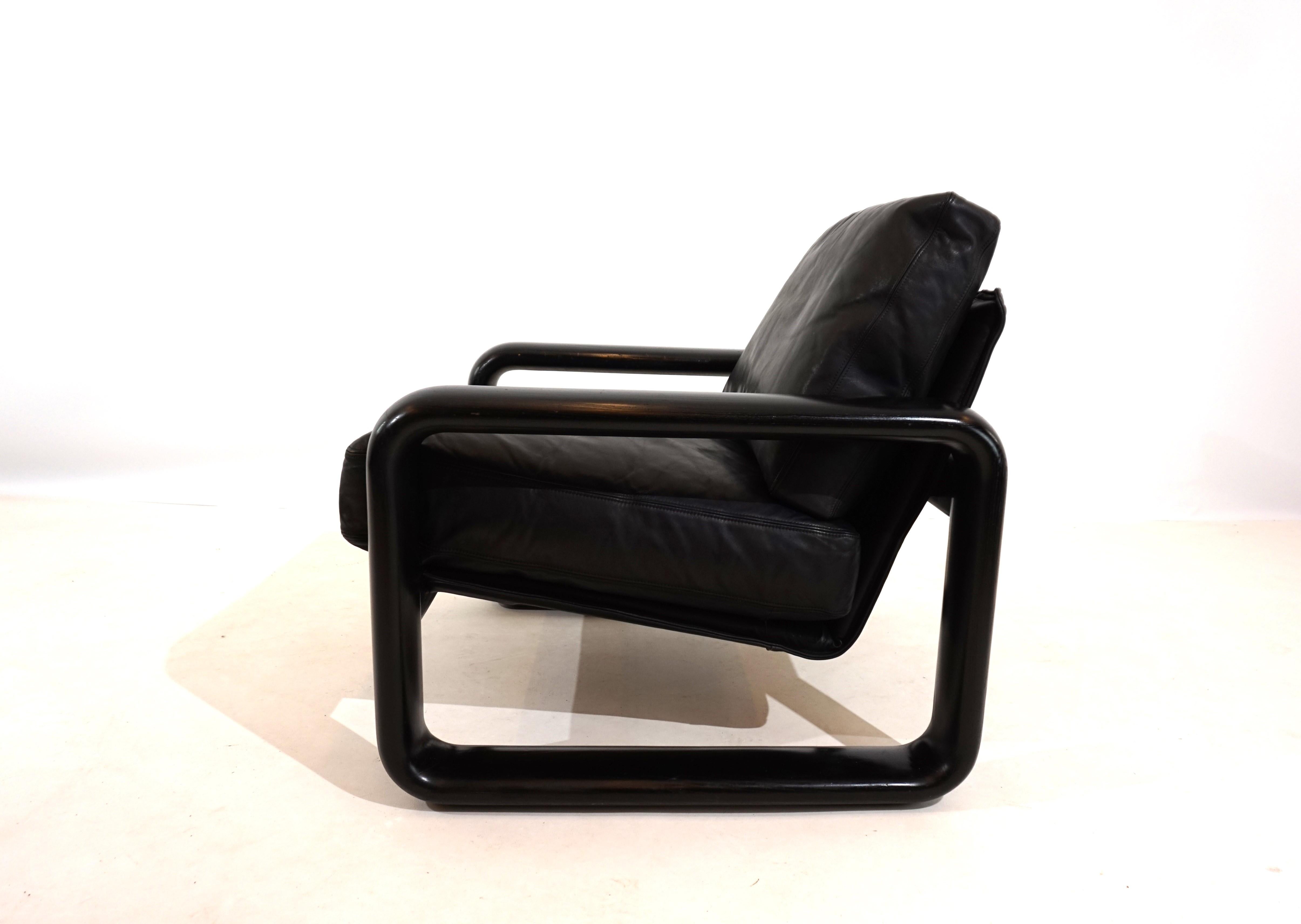 Rosenthal Hombre leather armchair by Burkhard Vogtherr For Sale 7