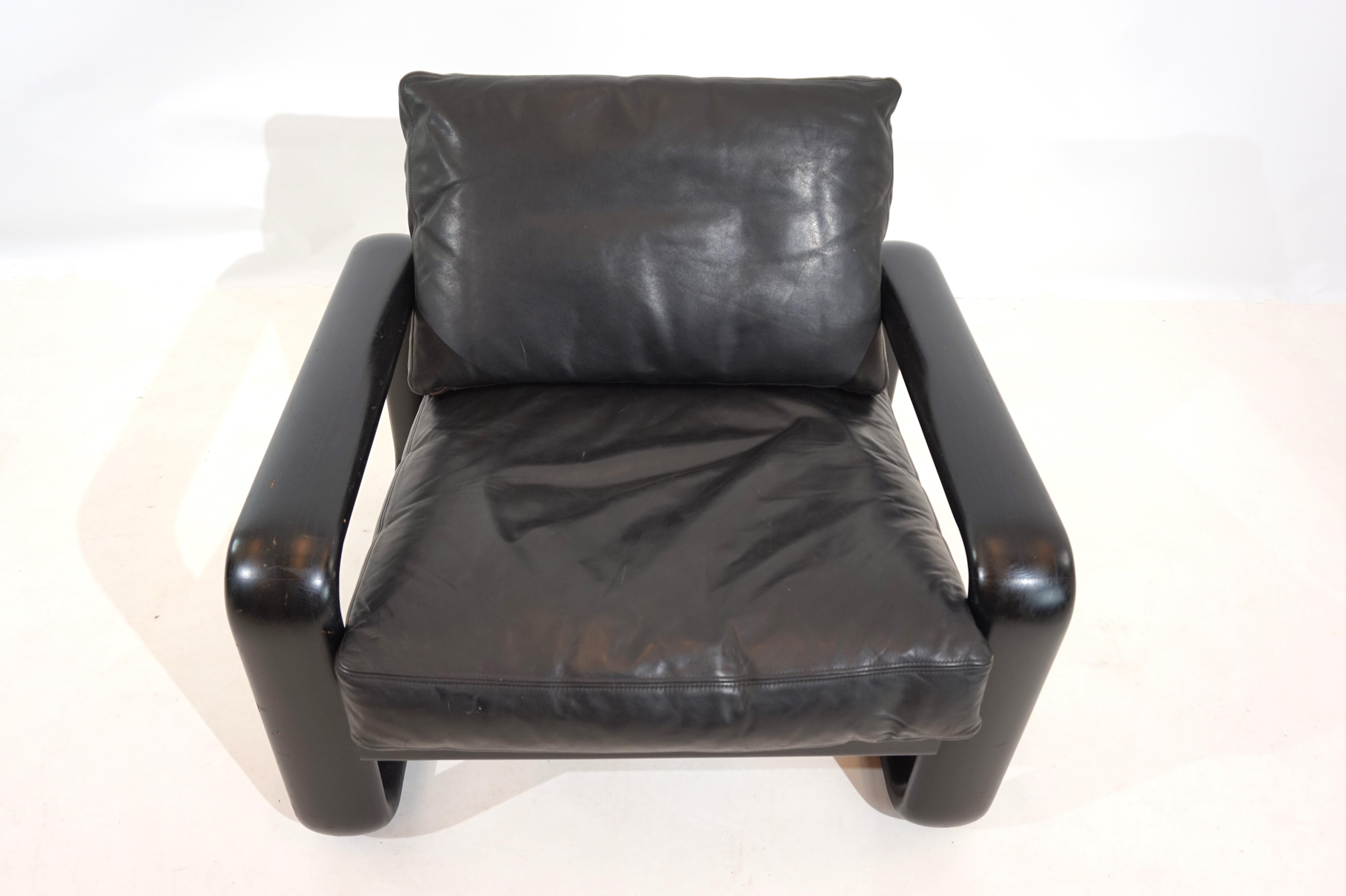 Rosenthal Hombre leather armchair by Burkhard Vogtherr For Sale 1
