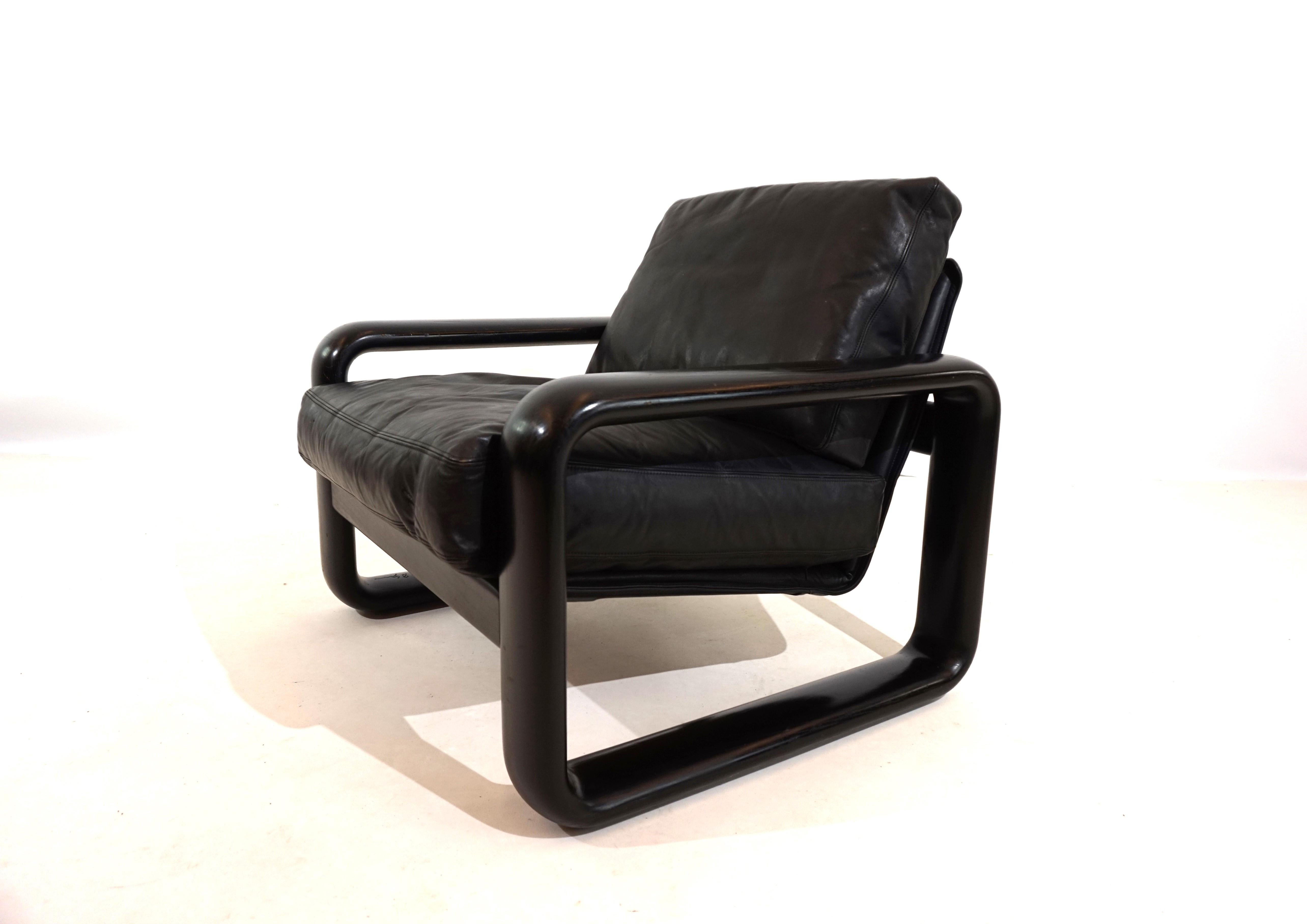 Rosenthal Hombre leather armchair by Burkhard Vogtherr For Sale 2
