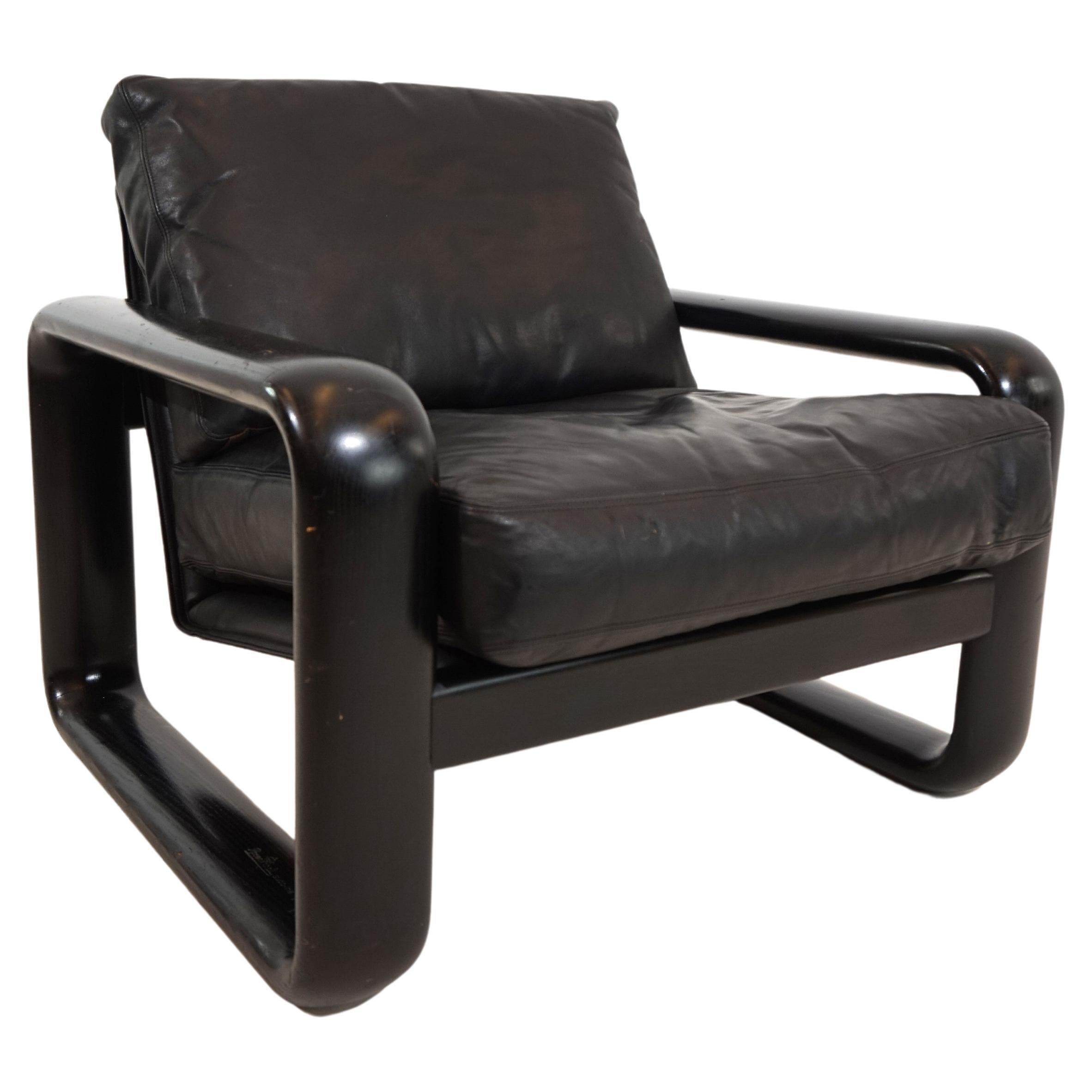Rosenthal Hombre leather armchair by Burkhard Vogtherr For Sale