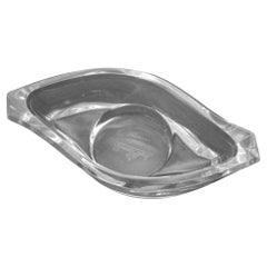 Rosenthal Horizon Crystal Lead Glass Candle Holder Catchall Vide Poche 1980